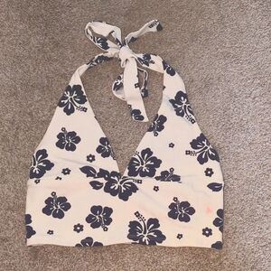 halter floral tank
